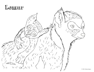 Crayola Coloring Sheets on Nother Animal That I Saw At The Zoo Was A Lemur  It   S A Little