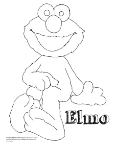 Elmo Coloring on Elmo Coloring Sheet   Doodles Ave