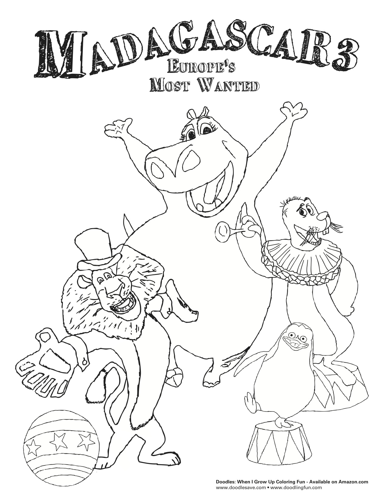 madagscar coloring pages - photo #30