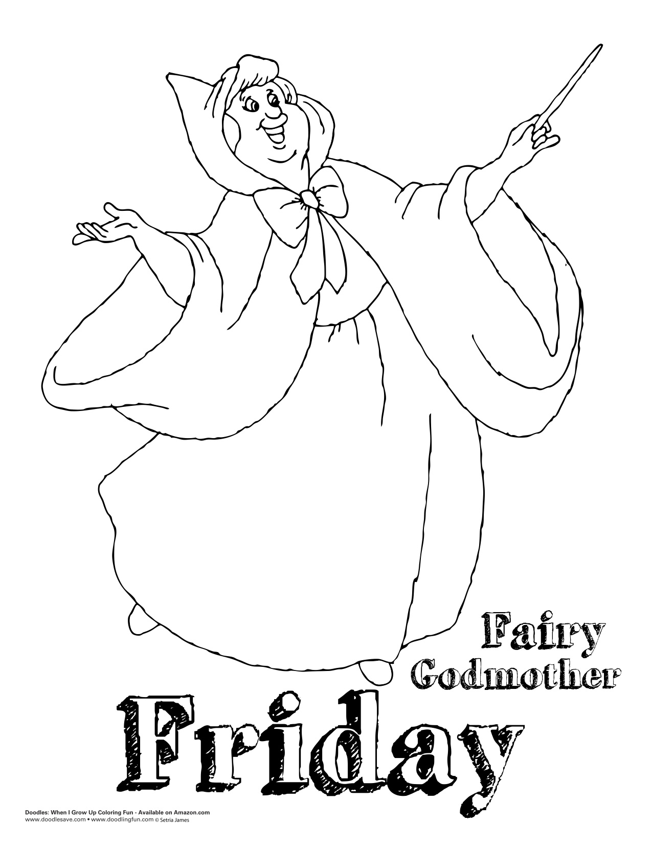 fairy godmother coloring pages - photo #27