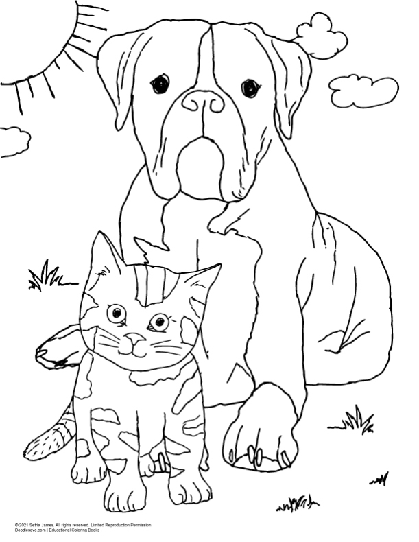 National Pet Day | Cool Animal Coloring Pages